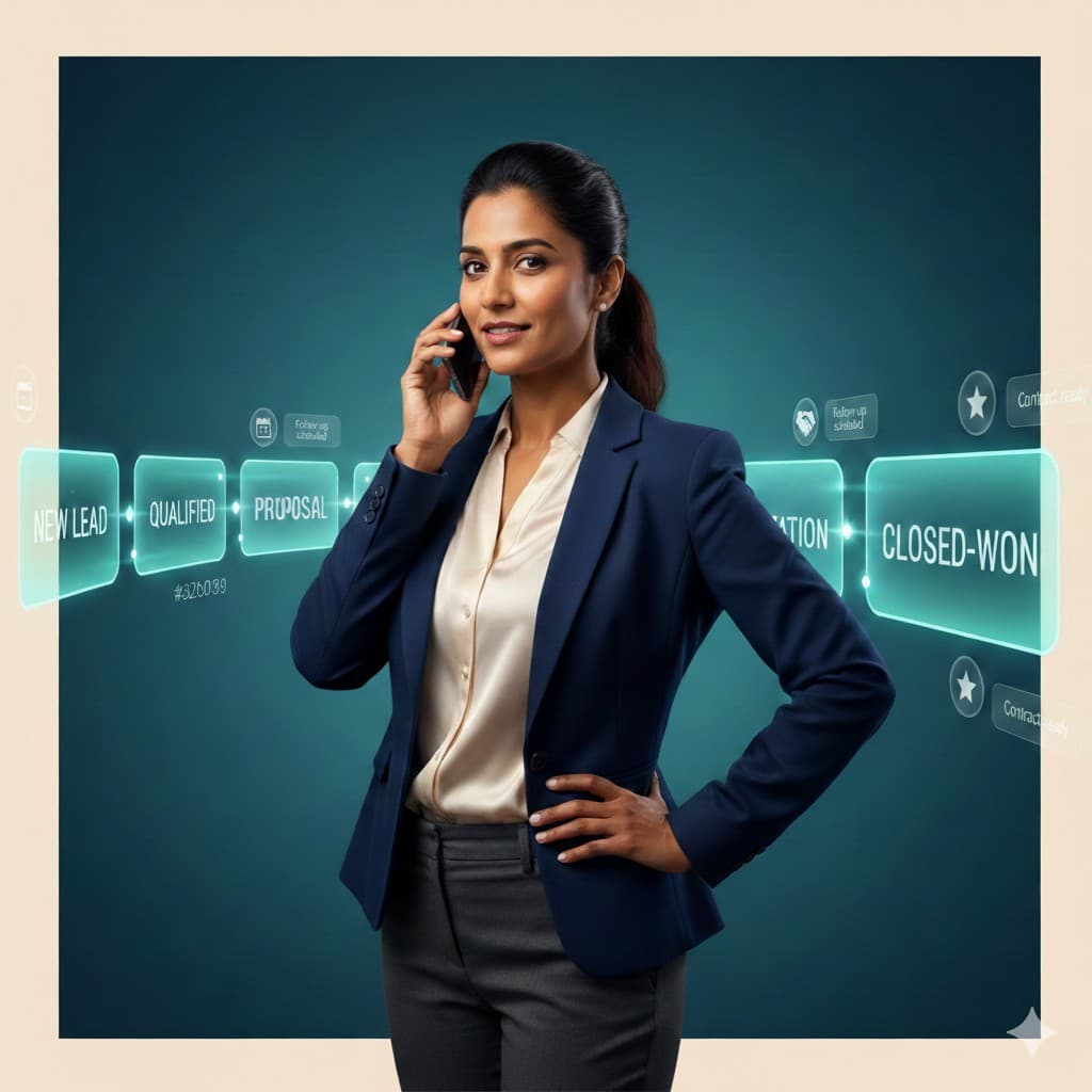 Professional with sales pipeline